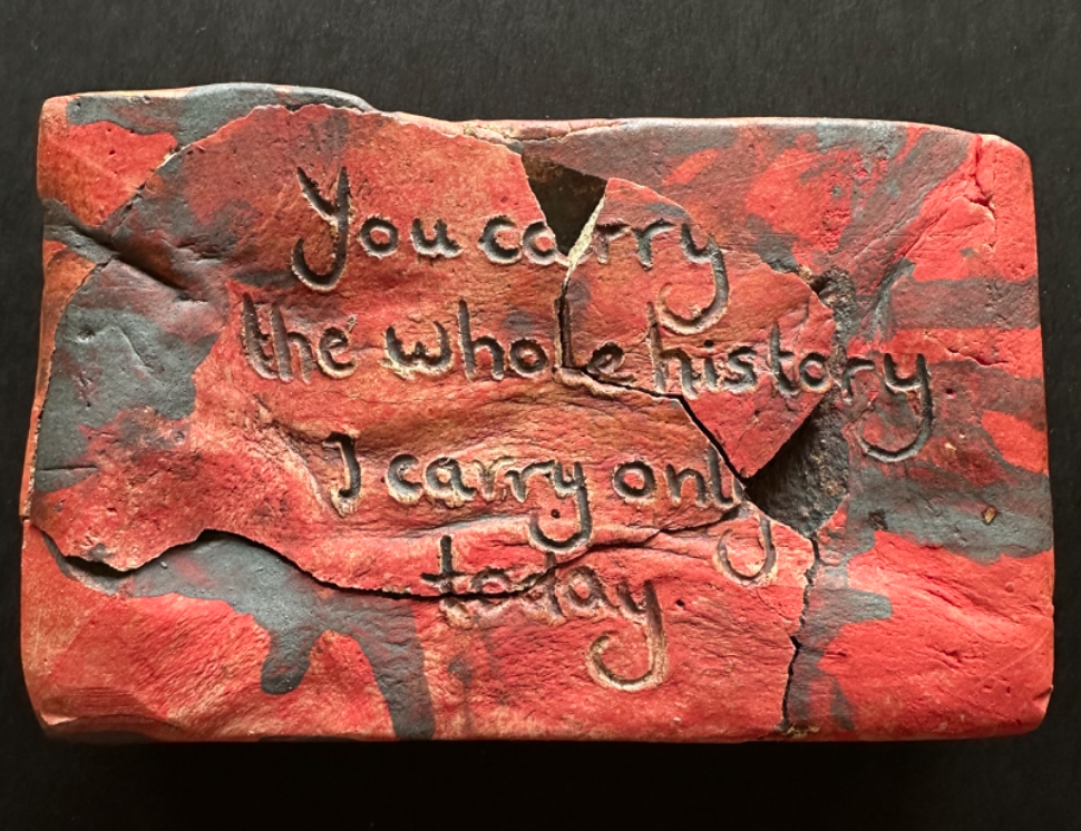 Ceramic token from I See You installation